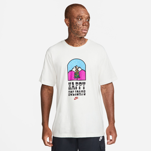 Nike Mens Nike Holiday T-Shirt - Mens Beige/Carolina Size XL