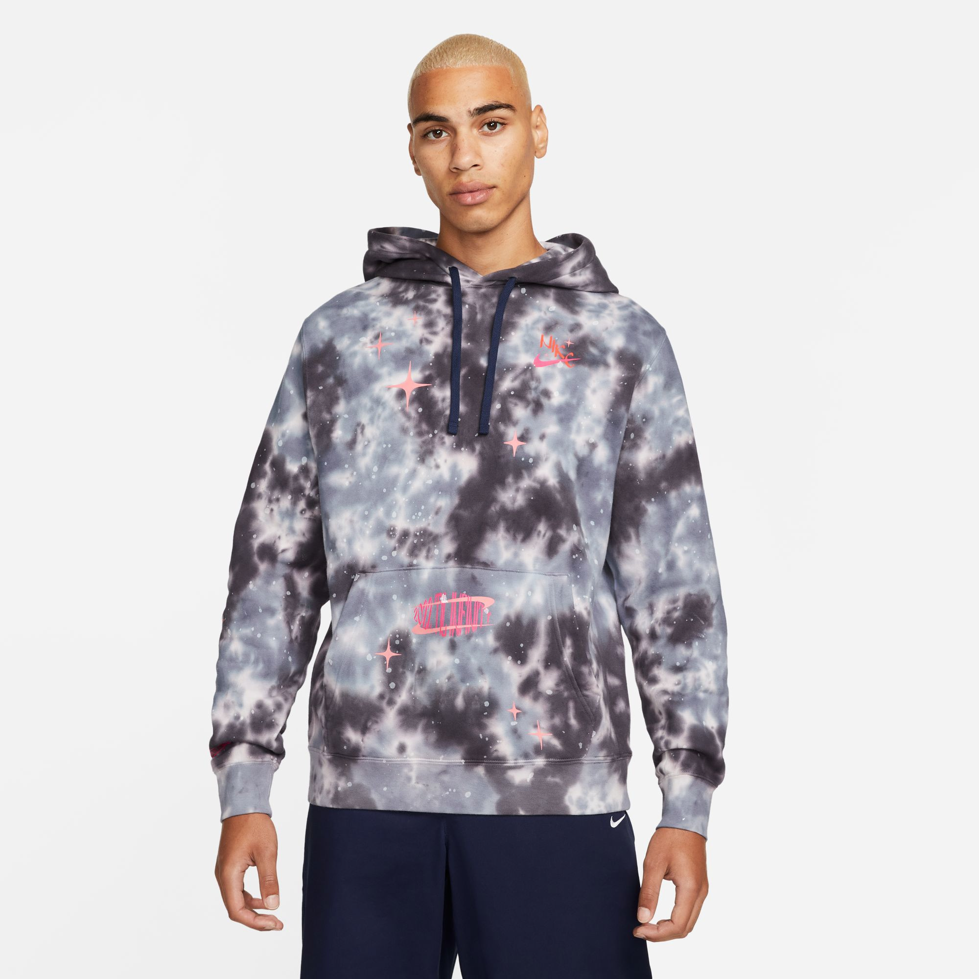 Nike NSW Club Pullover Basketball Space Wave Hoodie Men's