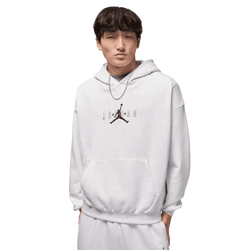 Men's - Jordan Brooklyn Oversize Stretch Pullover Hoodie - Black/Heather