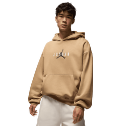Men's - Jordan Brooklyn Oversize Stretch Pullover Hoodie - Tan/Black