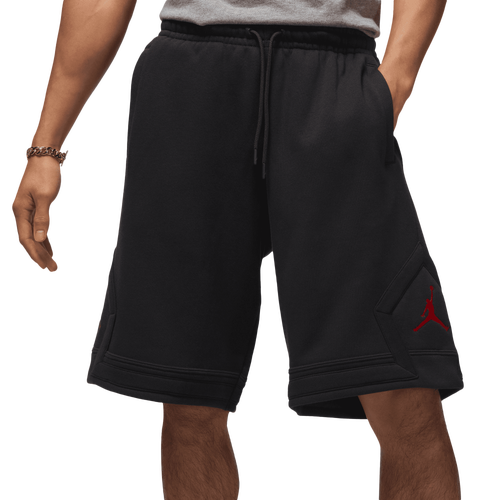 MENS - Jordan Brooklyn Oversize Stretch Shorts - Black/Red