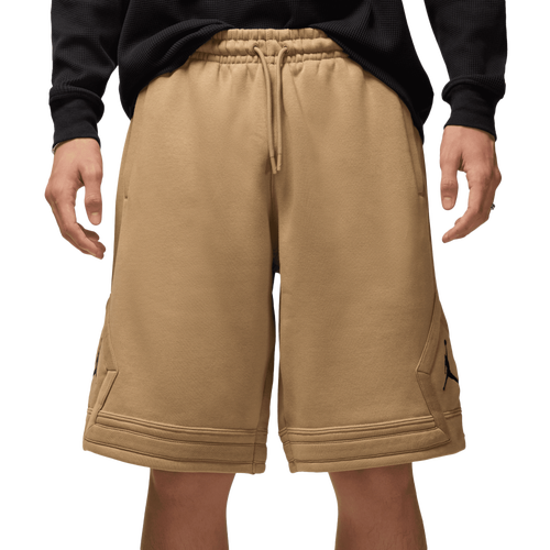 MENS - Jordan Brooklyn Oversize Stretch Shorts - Tan/Black