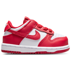 Boys' Toddler - Nike Dunk Low  - White/University Red