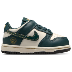 Girls' Toddler - Nike Dunk Low - Pale Ivory/Deep Jungle/Vintage Green