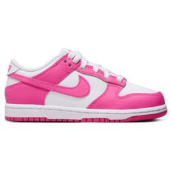 Girls' Preschool - Nike Dunk Low - Laser Fuchsia/White