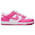 Nike Dunk Low - Girls' Preschool White/Laser Fuchsia