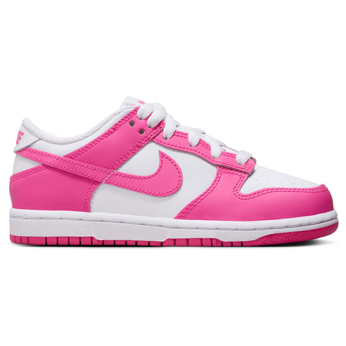 

Nike Girls Nike Dunk Low - Girls' Preschool Basketball Shoes White/Laser Fuchsia Size 1.0