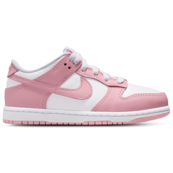 Girls' Preschool - Nike Dunk Low - Medium Soft Pink/White
