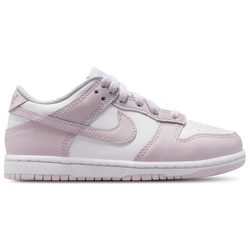 Girls' Preschool - Nike Dunk Low - White/Light Violet