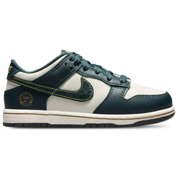 Girls' Preschool - Nike Dunk Low - Deep Jungle/Pale Ivory/Vintage Green