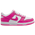 Nike Dunk Low - Girls' Grade School White/Laser Fuchsia