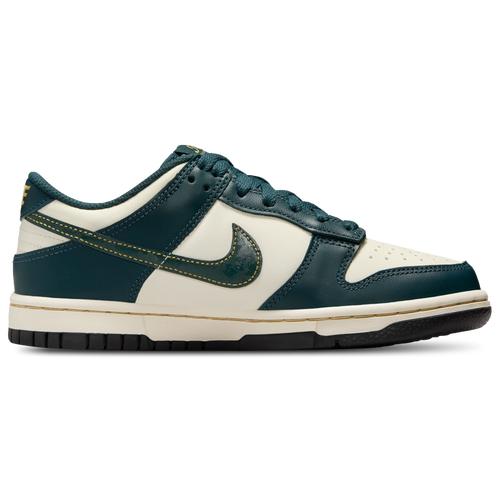 

Girls Nike Nike Dunk Low - Girls' Grade School Basketball Shoe Deep Jungle/Pale Ivory/Vintage Green Size 03.5