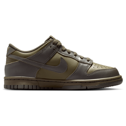 Boys' Grade School - Nike Dunk Low - Cargo Khaki/Sequoia/Univ Red