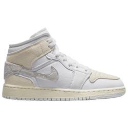 Boys' Grade School - Jordan AJ 1 Mid SE Craft - Light Orewood Brown/Tech Grey/White