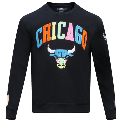 

Pro Standard Mens Chicago Bulls Pro Standard Bulls Washed Neon Crew - Mens Black Size XXL