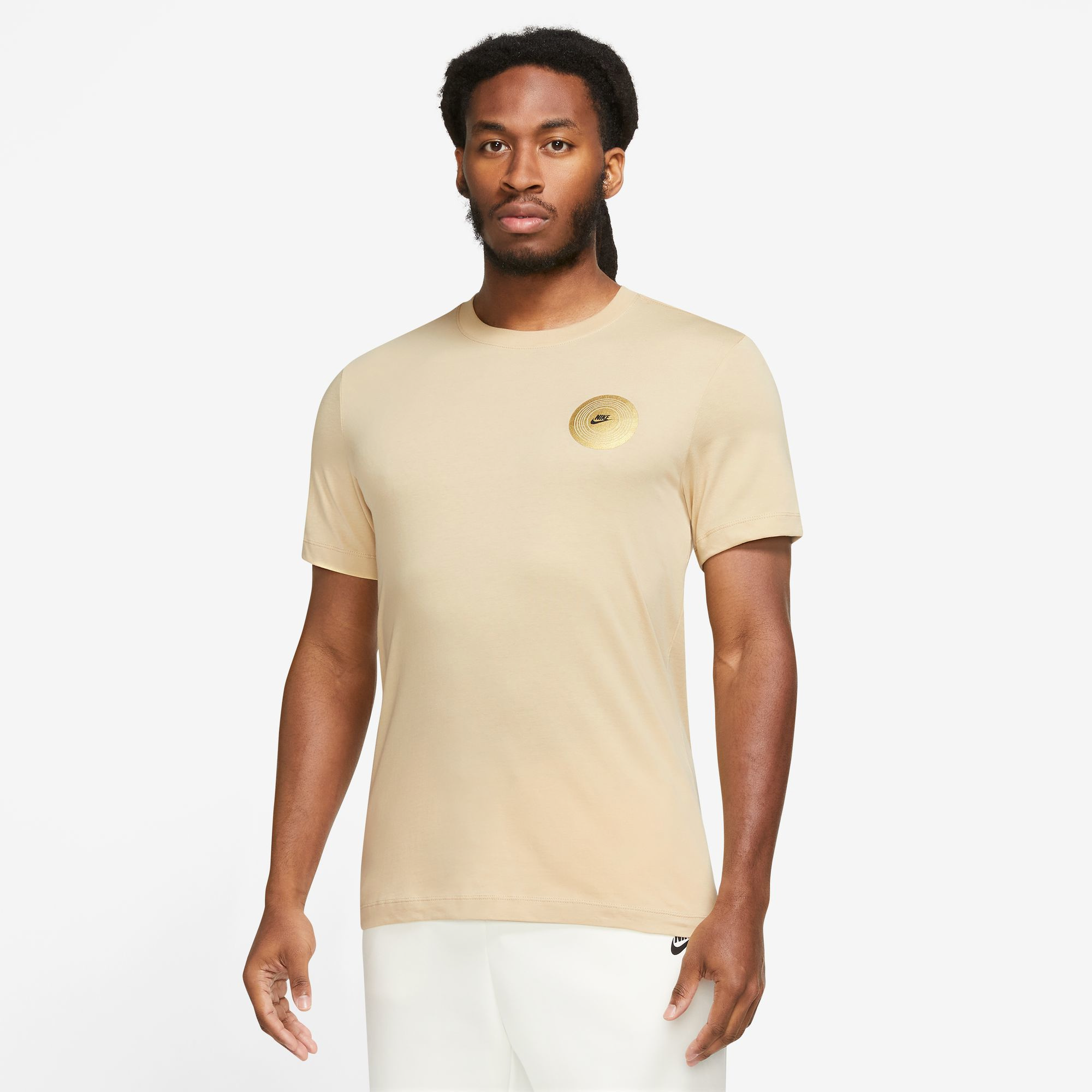 Nike shirt cheap with gold