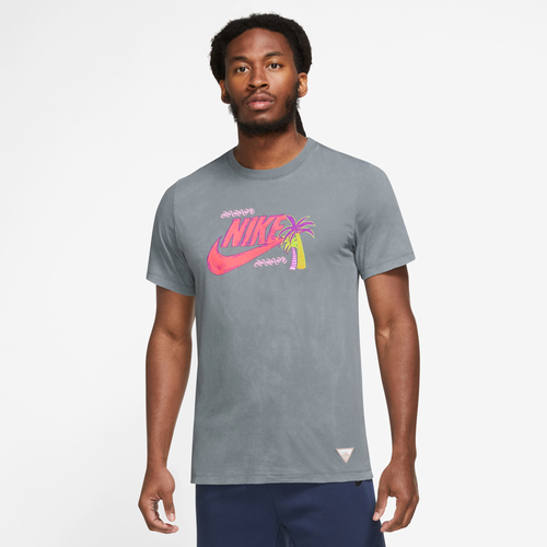 Nike Mens  Nsw Beach Party Hbr T-shirt In Cool Grey/cool Grey