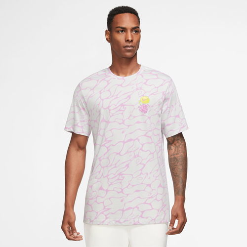 

Nike Mens Nike Beach Party All Over Print T-Shirt - Mens Photon Dust /White Size L
