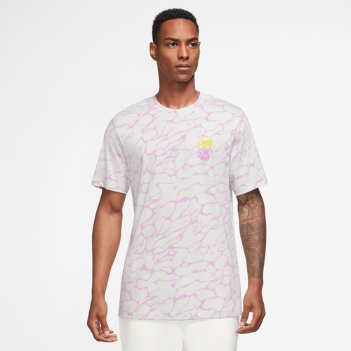 

Nike Mens Nike Beach Party All Over Print T-Shirt - Mens Photon Dust /White Size S