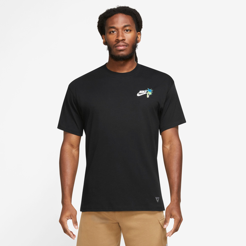 Shop Nike Mens  Nsw Beach Party Lbr T-shirt In Black/black