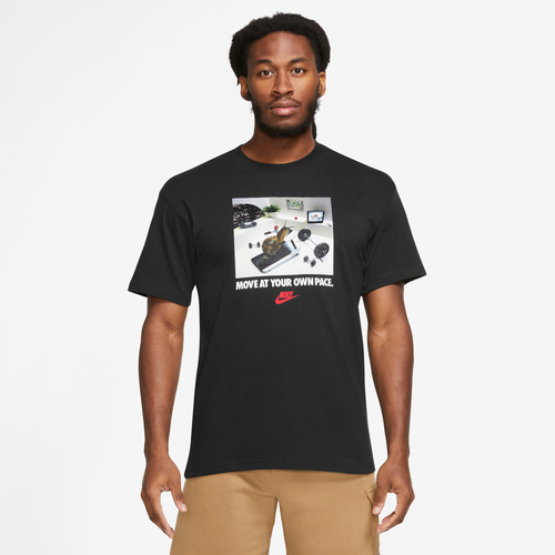 

Nike Mens Nike Snail Graphic T-Shirt - Mens Black/White/Red Size S