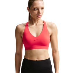 Women's - Nike Drifit Universal Medium Support Bra - Lt Crimson/University Red/University Red