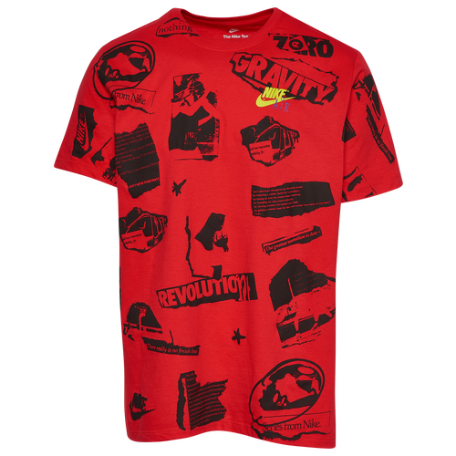 

Nike Mens Nike Legacy All Over Print T-Shirt - Mens Red/Black Size XL