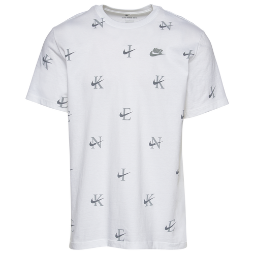 

Nike Mens Nike Monogram T-Shirt - Mens White/Grey Size S