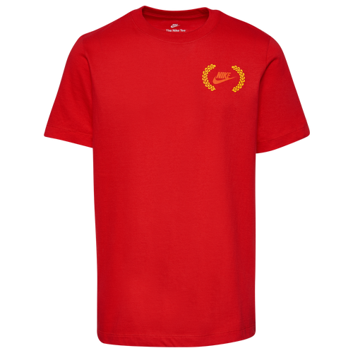 

Boys Nike Nike Squiggles T-Shirt - Boys' Grade School Red/Yellow Size M