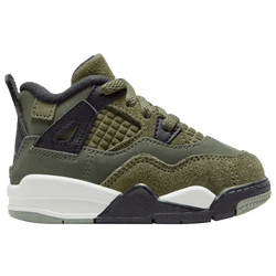 Boys' Toddler - Jordan Retro 4 - Cargo Khaki/Pale Vanilla/Medium Olive