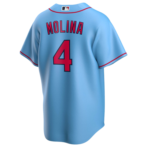 Nike Mens Yadier Molina Cardinals Replica Player Jersey In Light Blue/light  Blue
