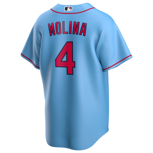 

Nike Mens Yadier Molina Nike Cardinals Replica Player Jersey - Mens Light Blue/Light Blue Size M