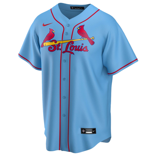 

Nike Mens Nike Cardinals Replica Team Jersey - Mens Light Blue/Light Blue Size S