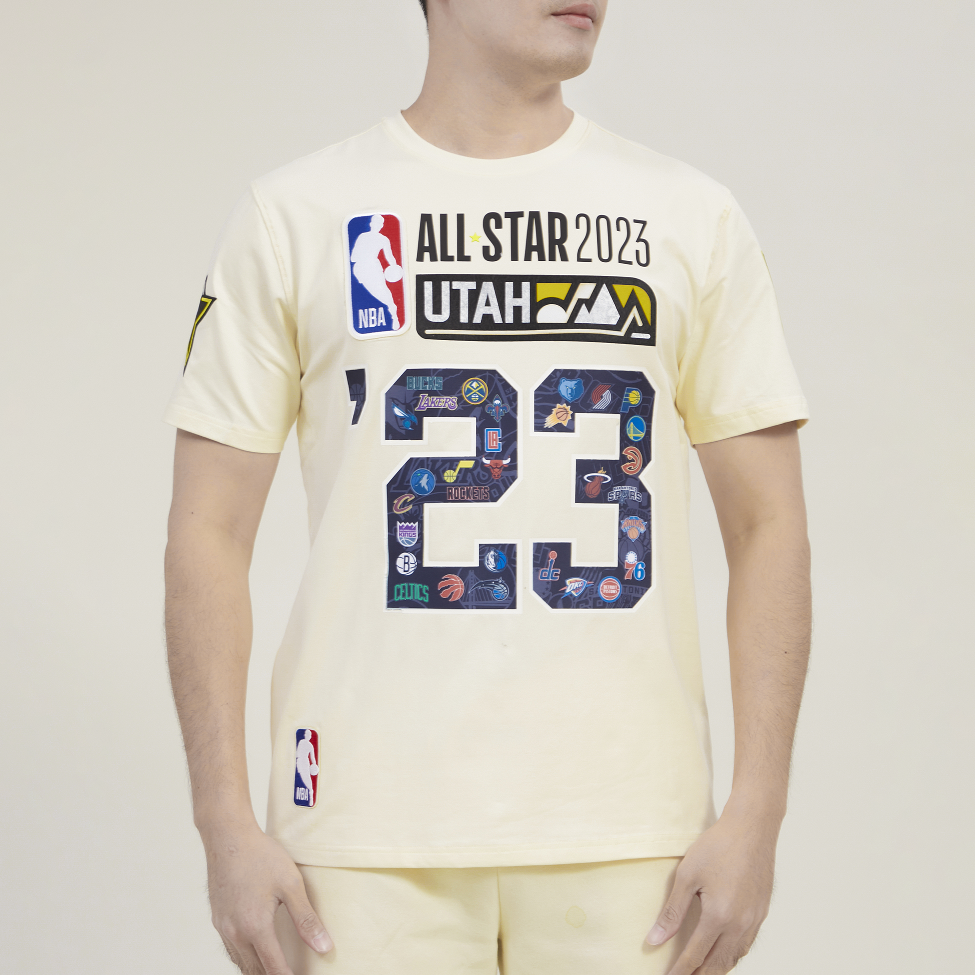 NBA ALL STAR 2023 MESH BUTTON DOWN SHIRT (EGGSHELL) – Pro Standard