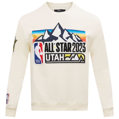 

Pro Standard Mens Pro Standard NBA All Star 23 Crewneck - Mens Eggshell/Eggshell Size L