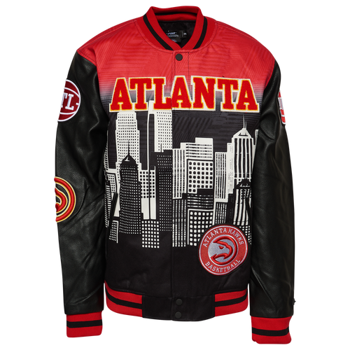 

Pro Standard Mens Pro Standard Hawks Remix Variable Jacket - Mens Black/Red Size XXL