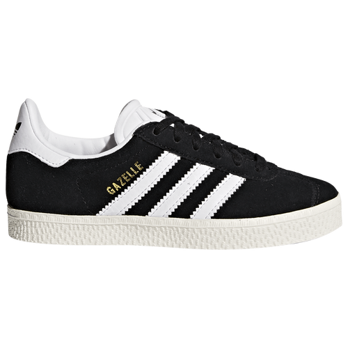 

Boys Preschool adidas Originals adidas Originals Gazelle 2 - Boys' Preschool Shoe White/Gold Metallic/Core Black Size 12.5