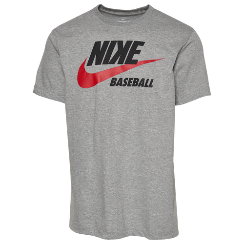 

Nike Futura Baseball T-Shirt - Mens Dark Grey Heather/University Red Size S