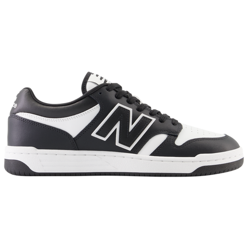 New Balance 480 Panelled Leather Sneakers In White | ModeSens