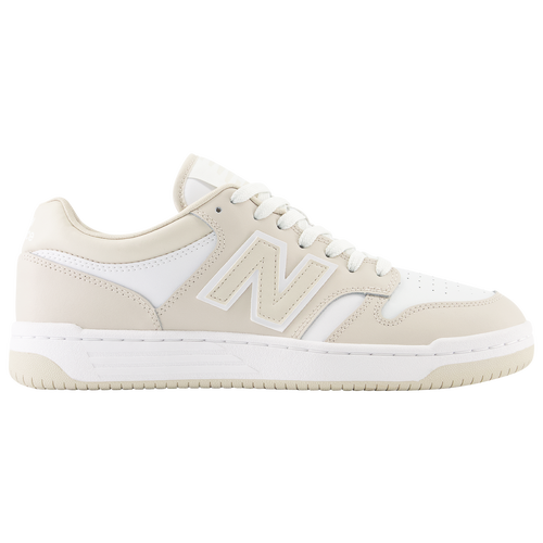 

New Balance Mens New Balance 480 Low - Mens Basketball Shoes White/Tan Size 13.0