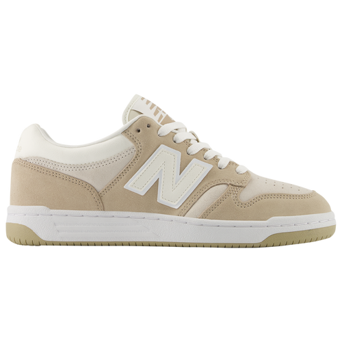 

New Balance Mens New Balance 480 Suede Low - Mens Basketball Shoes Beige/White Size 09.5