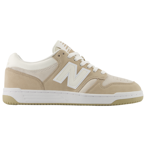 

New Balance Mens New Balance 480 Suede Low - Mens Basketball Shoes Beige/White Size 07.5