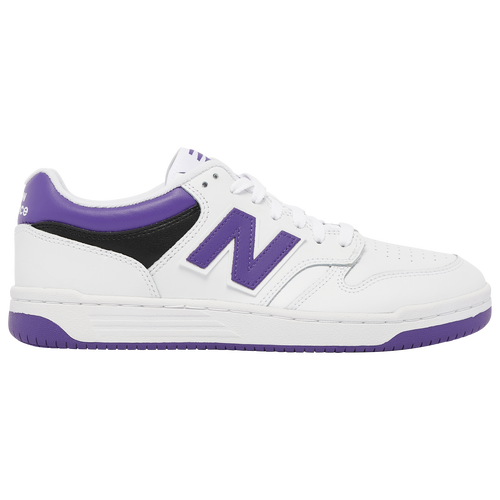 

New Balance Mens New Balance BB480 - Mens Basketball Shoes White/Purple Size 11.5