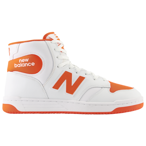 

New Balance Mens New Balance BB480 HI - Mens Basketball Shoes Orange/White/White Size 12.0