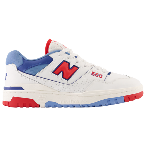 

New Balance Mens New Balance 550 - Mens Basketball Shoes White/Blue/Red Size 09.5