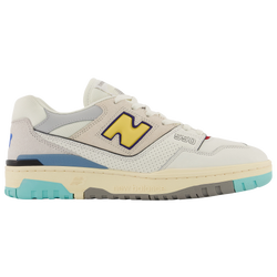Girls' Grade School - New Balance 550 - White/Yellow/Blue