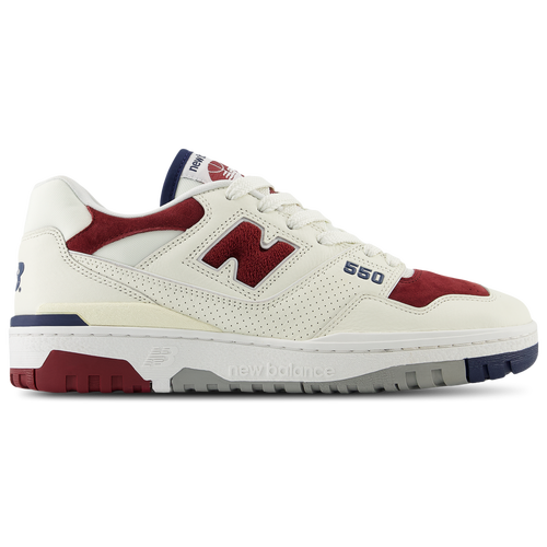 

New Balance Mens New Balance 550 - Mens Basketball Shoes White/Maroon/Navy Size 11.5