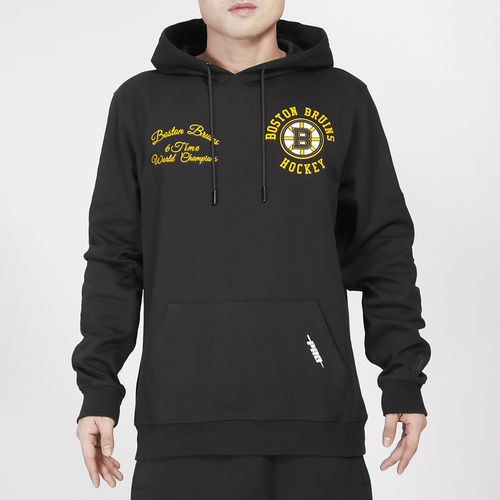 

Pro Standard Mens Pro Standard Bruins Hybrid Pullover Hoodie - Mens Black Size XL