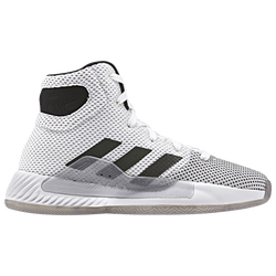 Boys' Grade School - adidas Pro Bounce Madness 2019 - White/Grey/Core Black