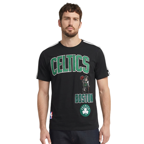  - Pro Standard Boston Celtics Retro Classic Sj Striped Tee - Black